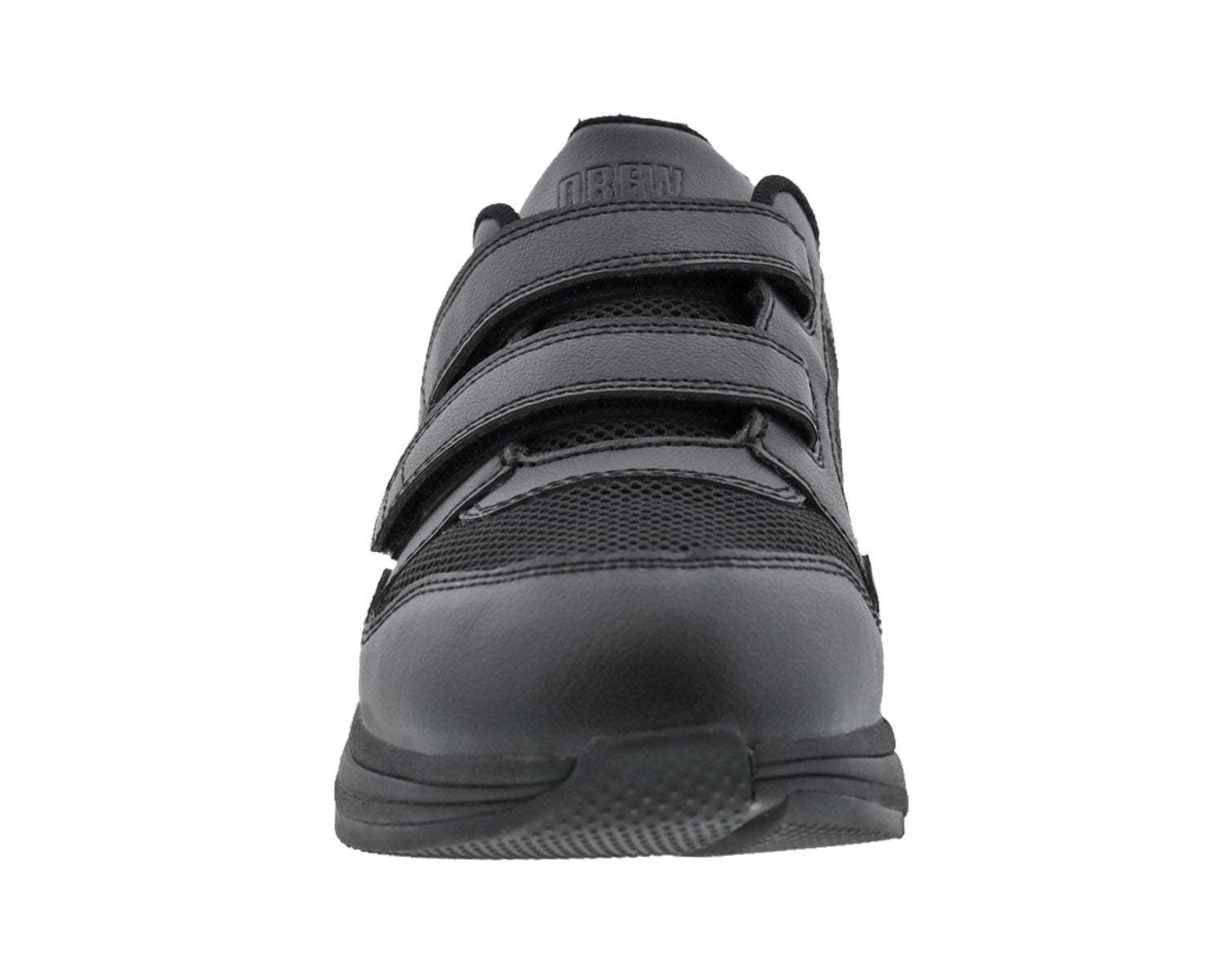 Drew Contessa Women's Double Hook and Loop Sneaker - Black Combo - Front View