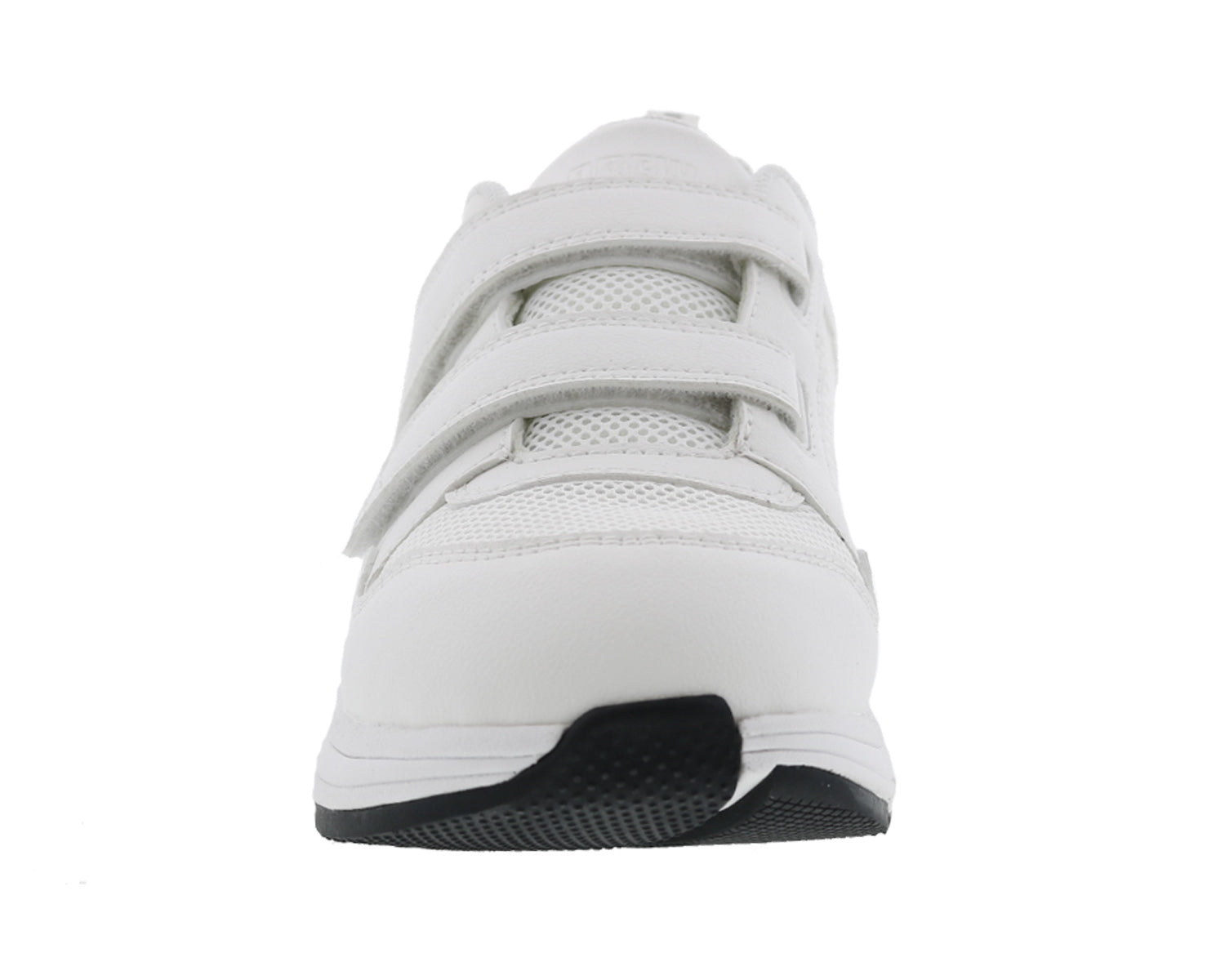 Drew Contessa Women's Double Hook and Loop Sneaker - White Combo - Front View
