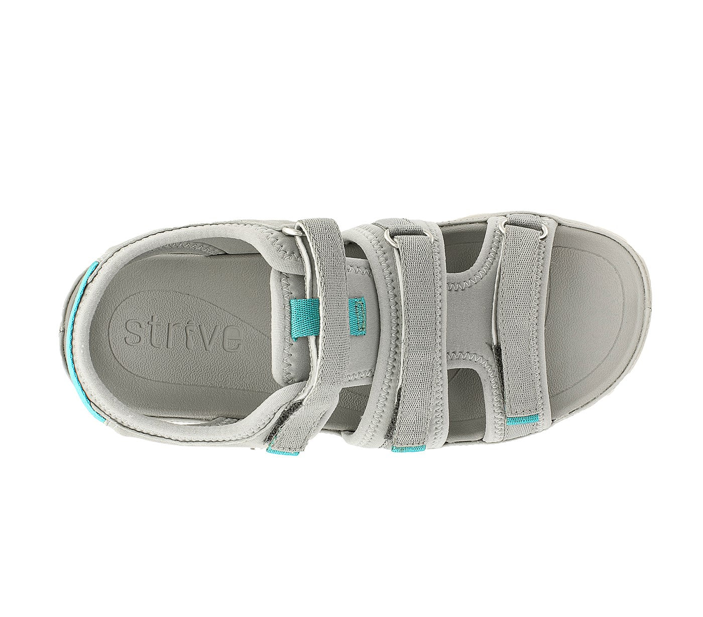 Strive Dalma - Women's Arch Supportive Adjustable Walking Sandal -  Dalma Dark Grey Birdseye