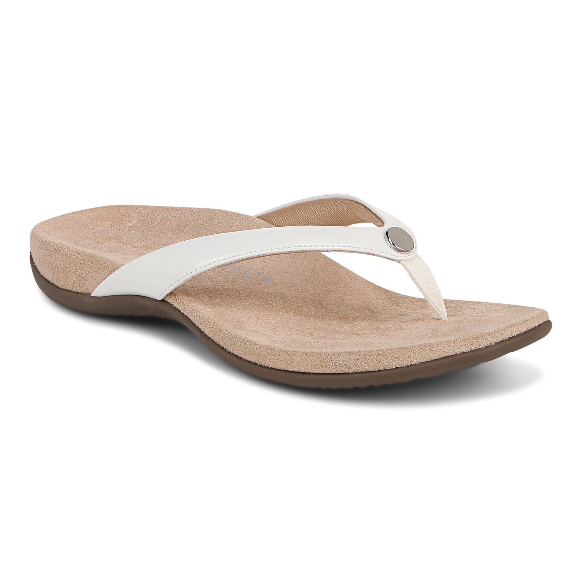 Vionic Davina Women's Supportive Flip Flop Sandal in White