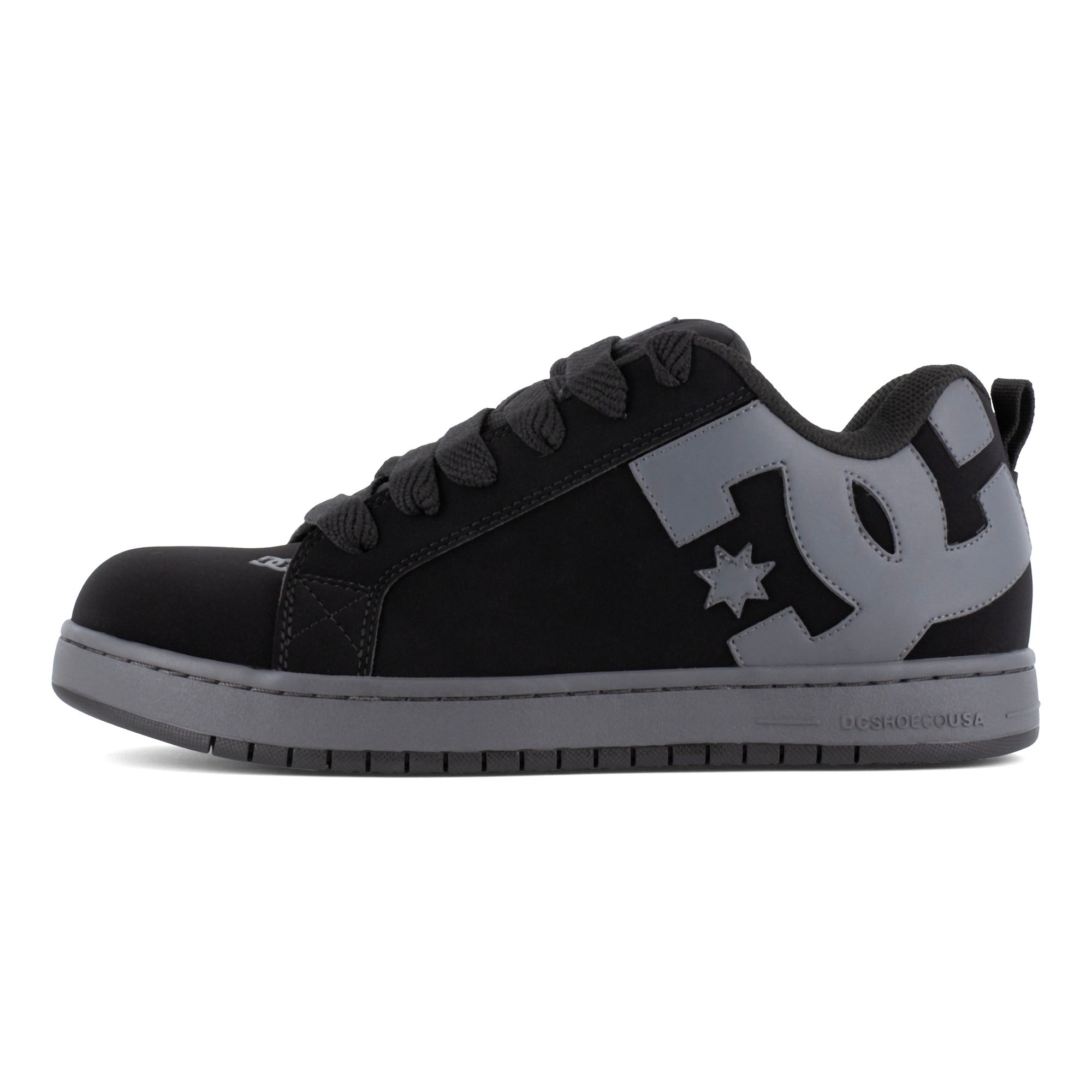 DC Work Crew Court Graffik Work Men's Composite Toe - Men's Work Shoe - Black/Grey - Black/Grey - Other Shoe Side