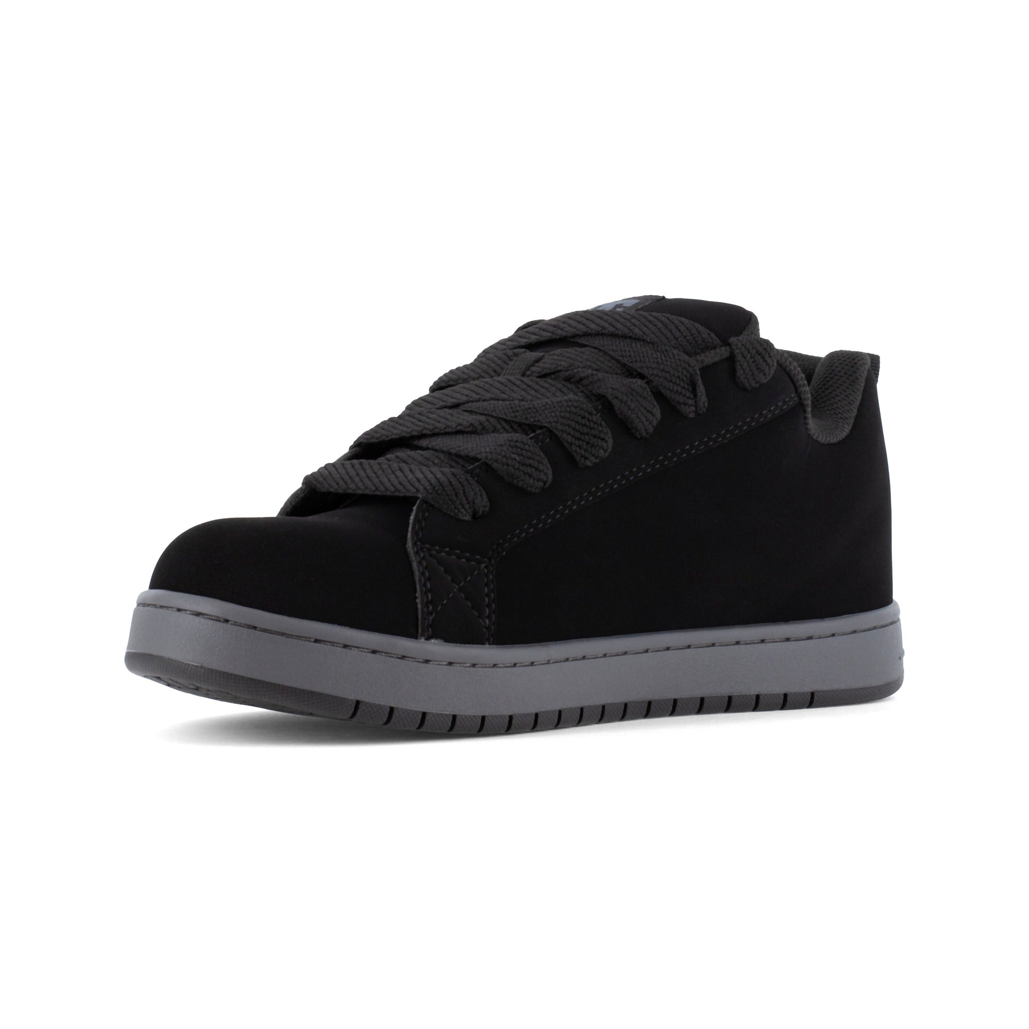 DC Work Crew Court Graffik Work Men's Composite Toe - Men's Work Shoe - Black/Grey - Black/Grey - angle2