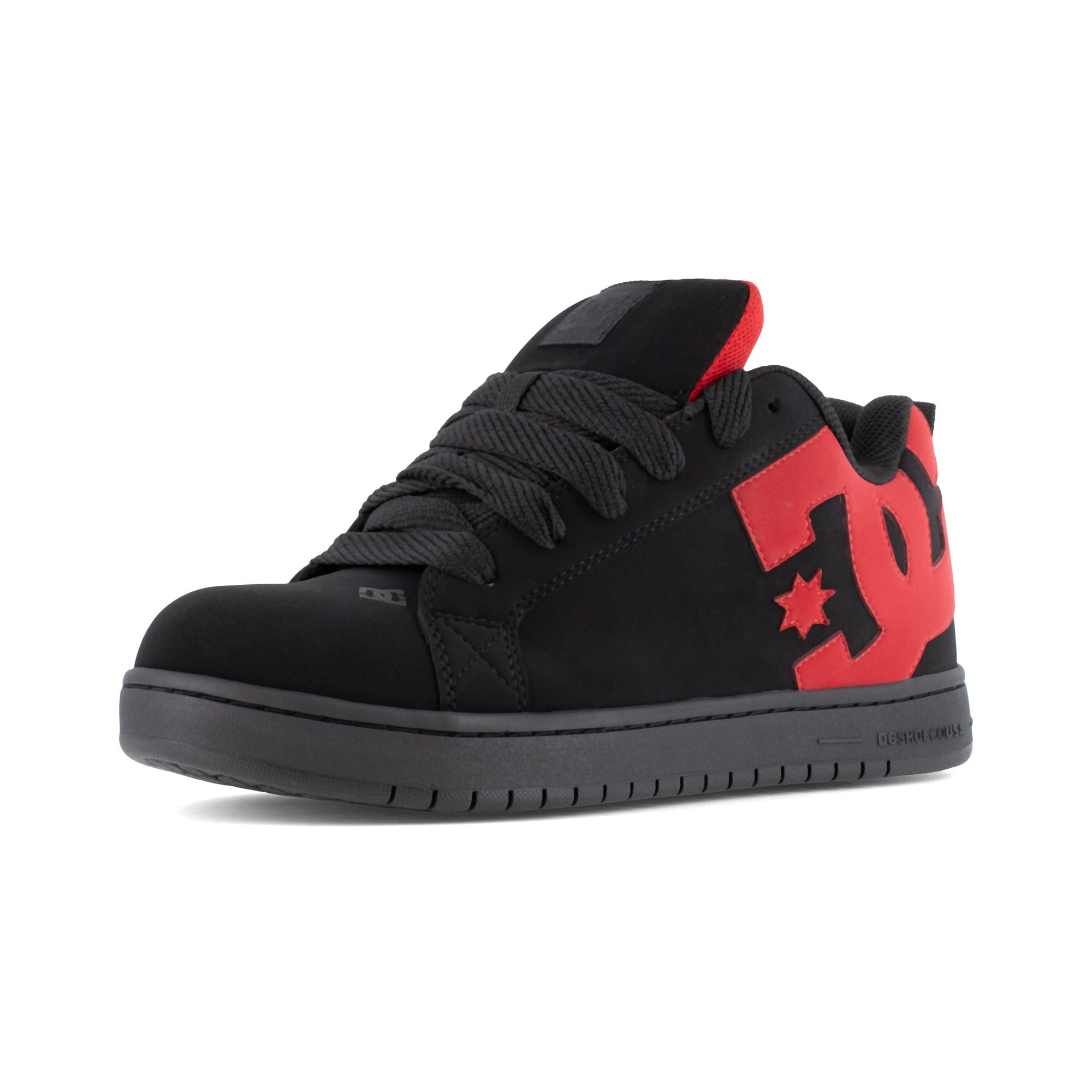 DC Work Crew Court Graffik Work Men's Composite Toe Work Shoe - Black/Red - Black/Red - Angle other shoe