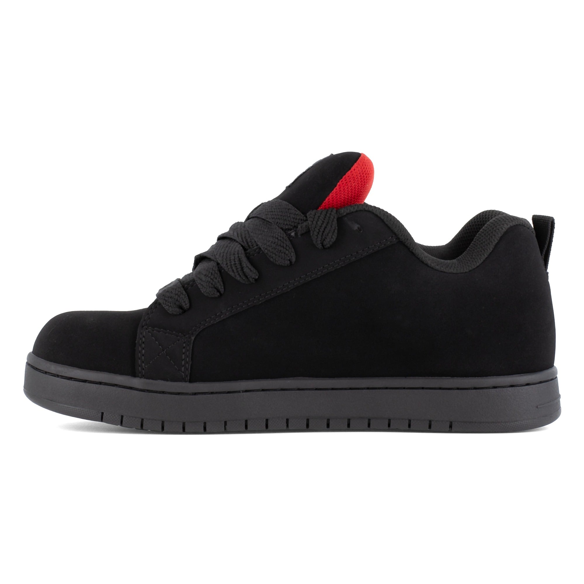 DC Work Crew Court Graffik Work Men's Composite Toe Work Shoe - Black/Red - Black/Red - side view 2