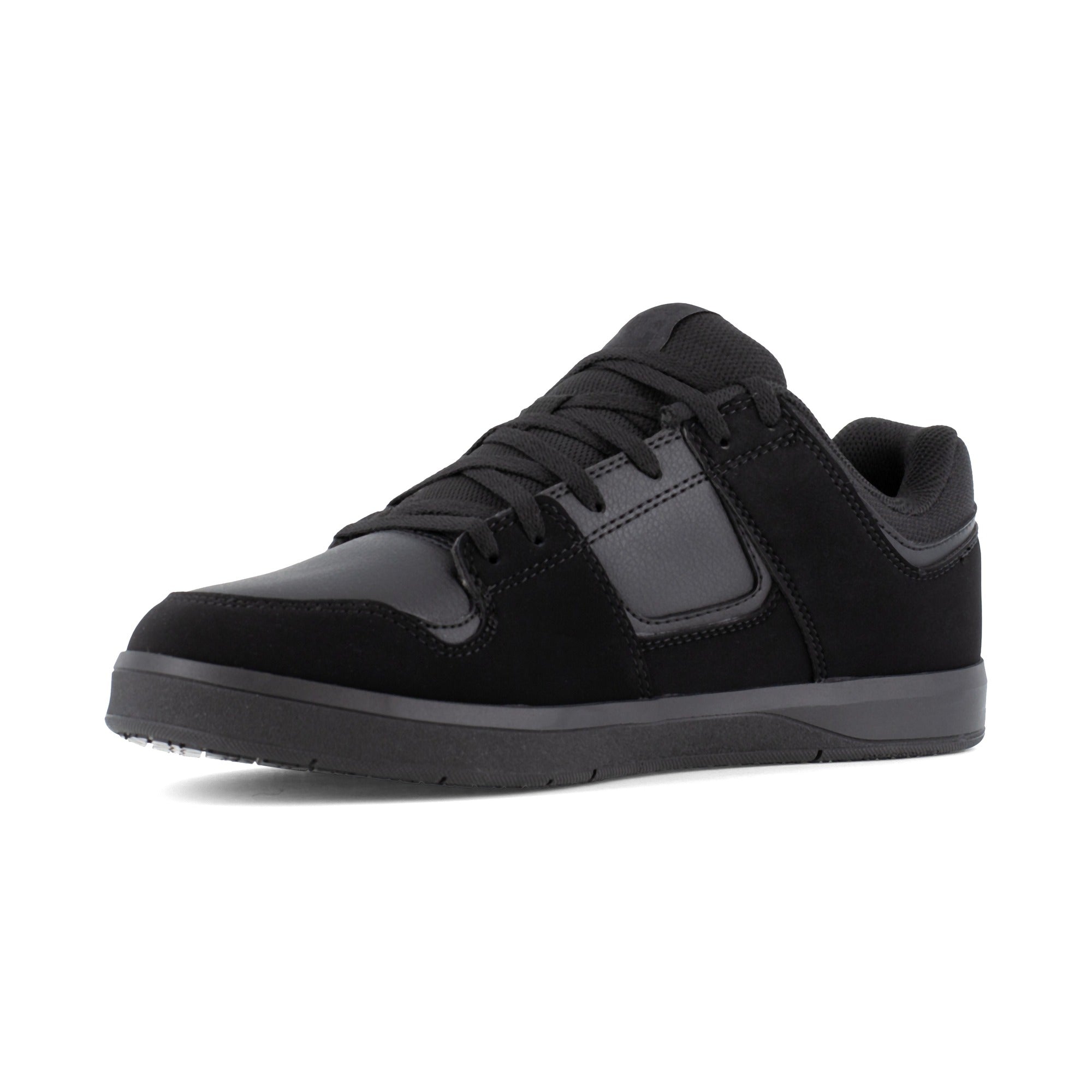 DC Work Crew Cure Work Men's Soft Toe Slip-Resistant Work Shoe - Black - Black - angle2