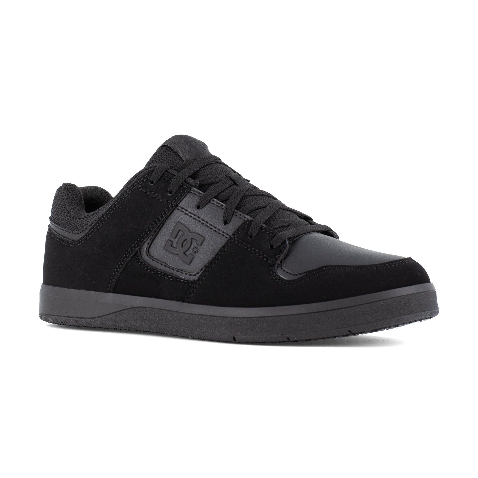 DC Work Crew Cure Work Men's Soft Toe Slip-Resistant Work Shoe - Black - Black - angle main