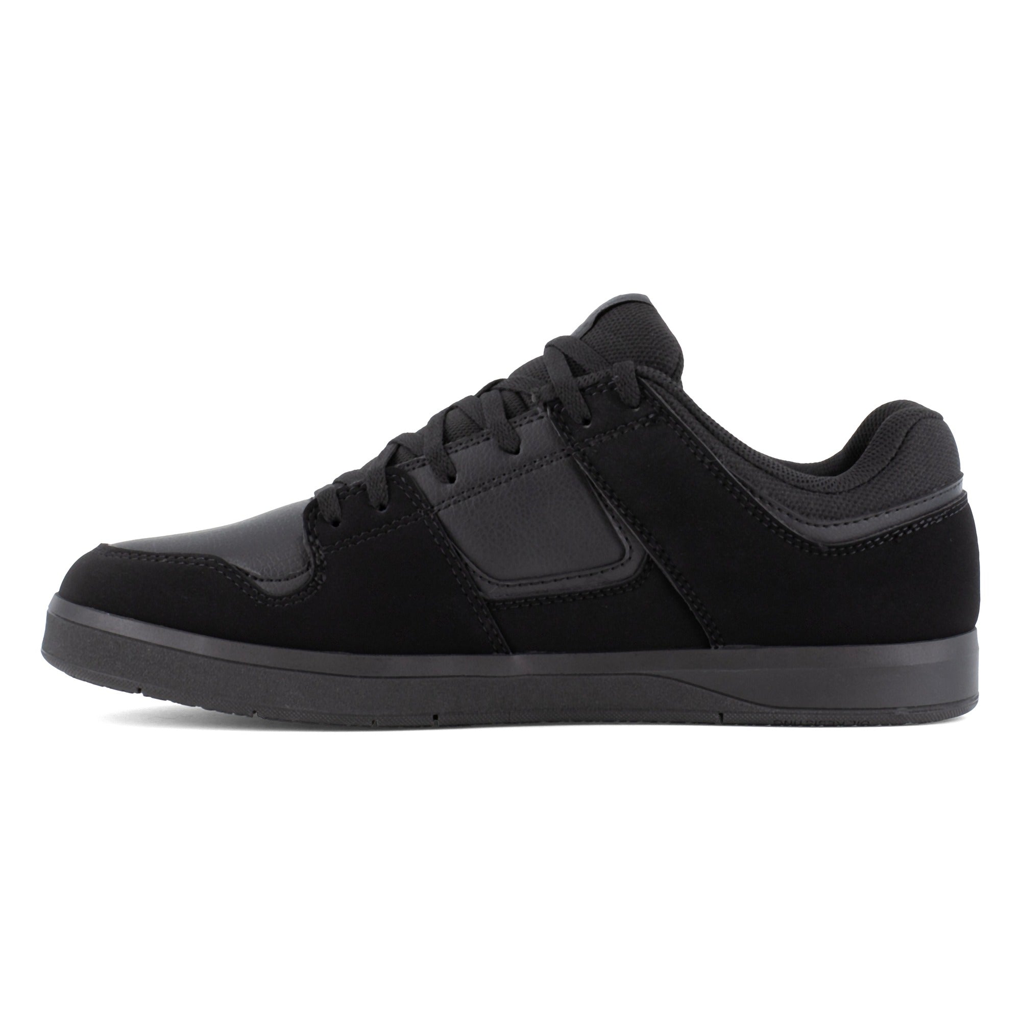 DC Work Crew Cure Work Men's Soft Toe Slip-Resistant Work Shoe - Black - Black - side view 2