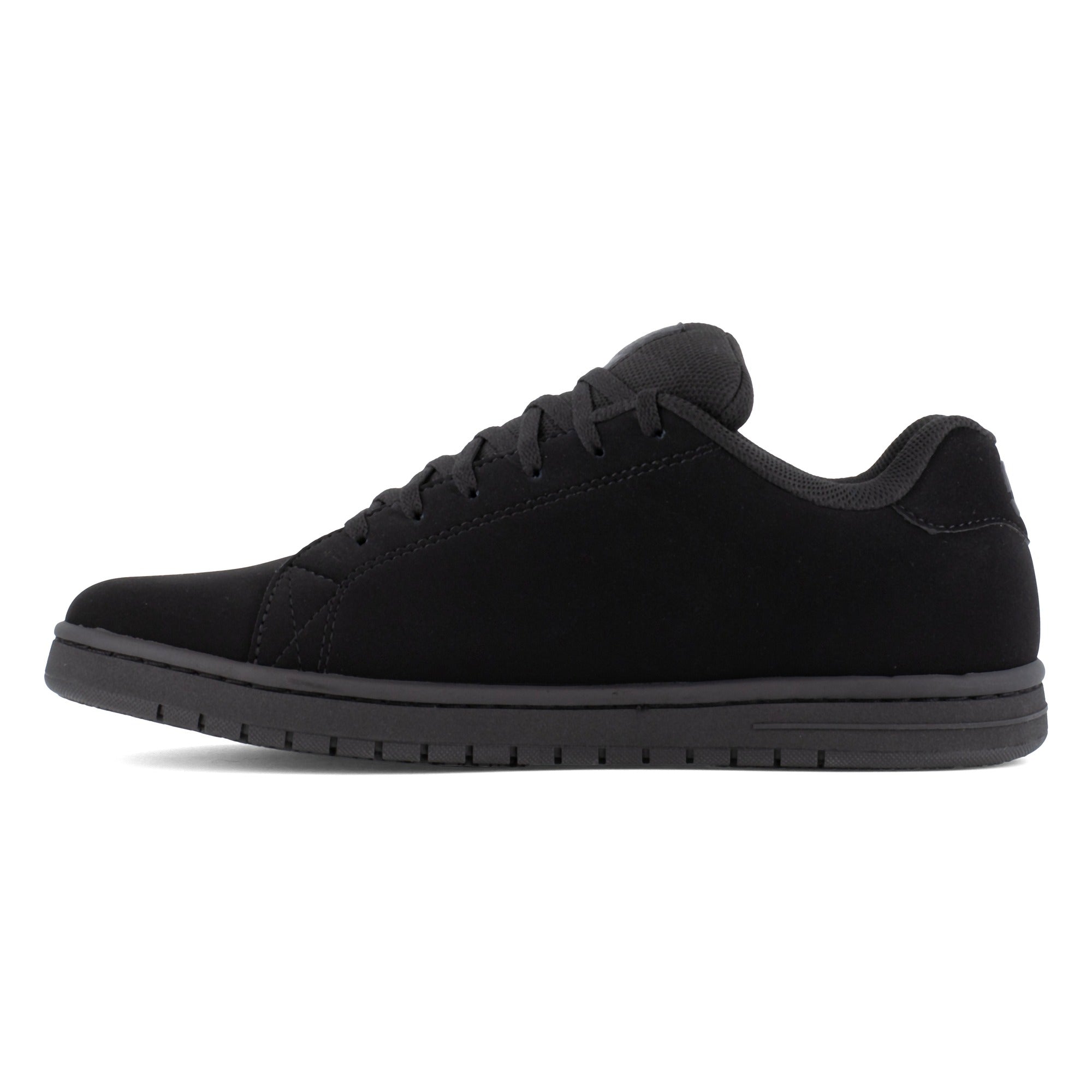 DC Work Crew Gaveler Men's Soft Toe Slip-Resistant Work Shoe - Black - Black - side view 2