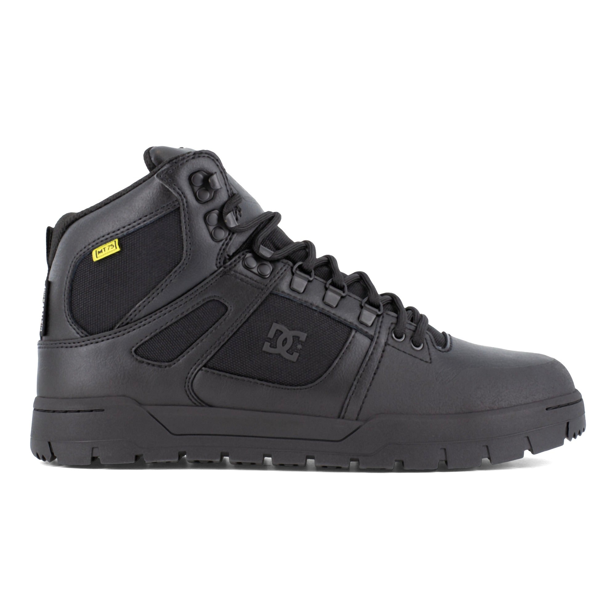 Men's Waterproof Composite Toe Work High-Top with Metatarsal Guard - DC Work Crew Pure Work - Black - side view