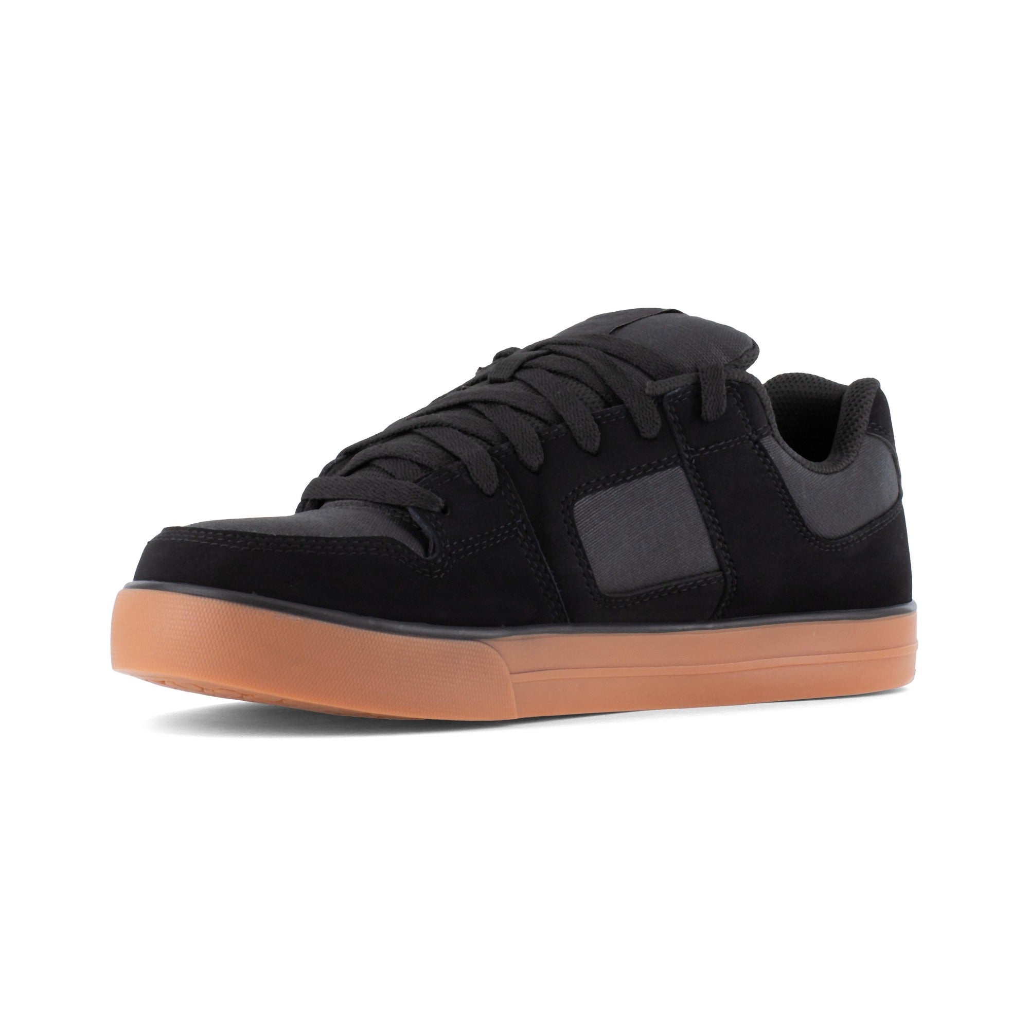 DC Work Crew Pure Work Men's Composite Toe Work Shoe - Black/Gum - Black/Gum - angle2