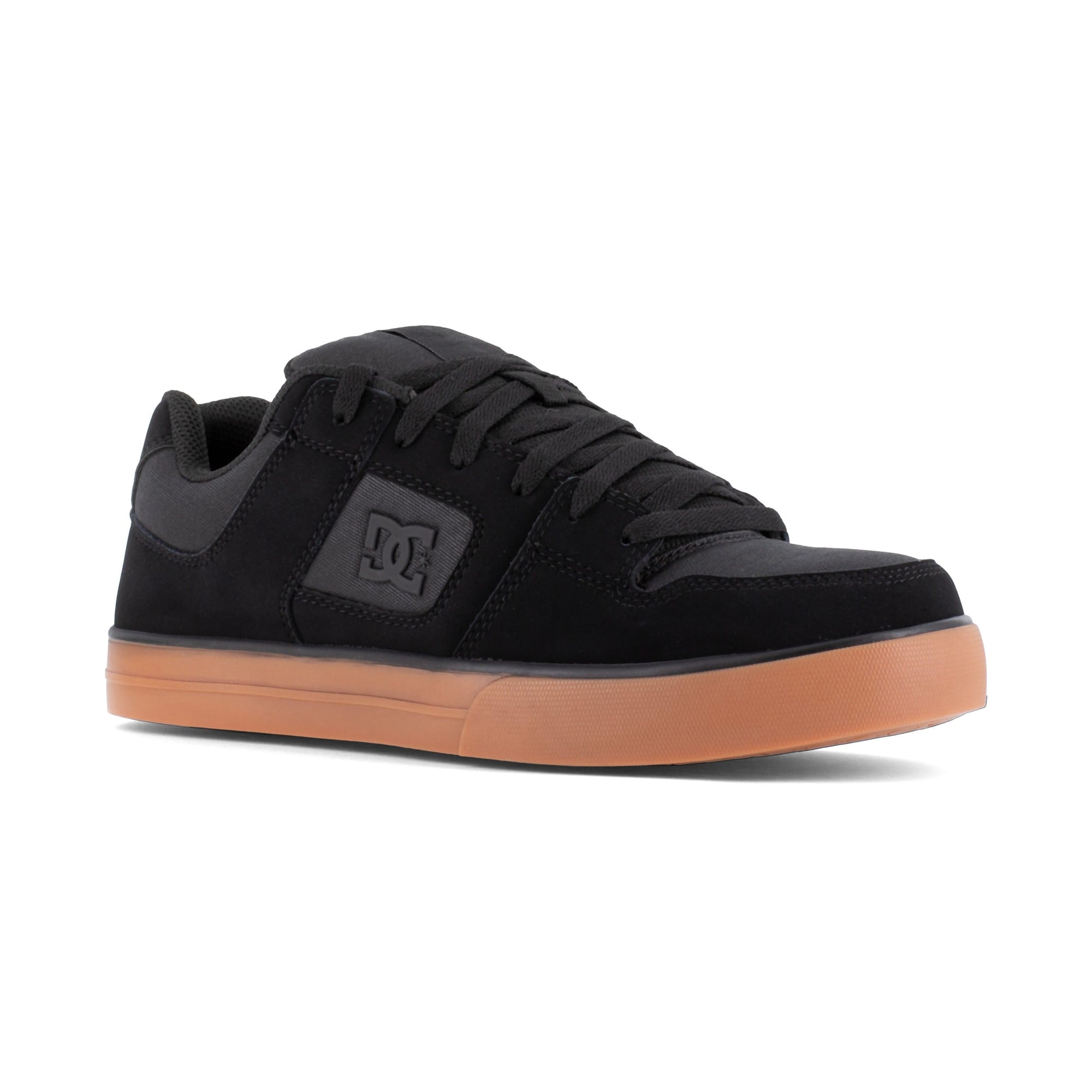 DC Work Crew Pure Work Men's Composite Toe Work Shoe - Black/Gum - Black/Gum - side view