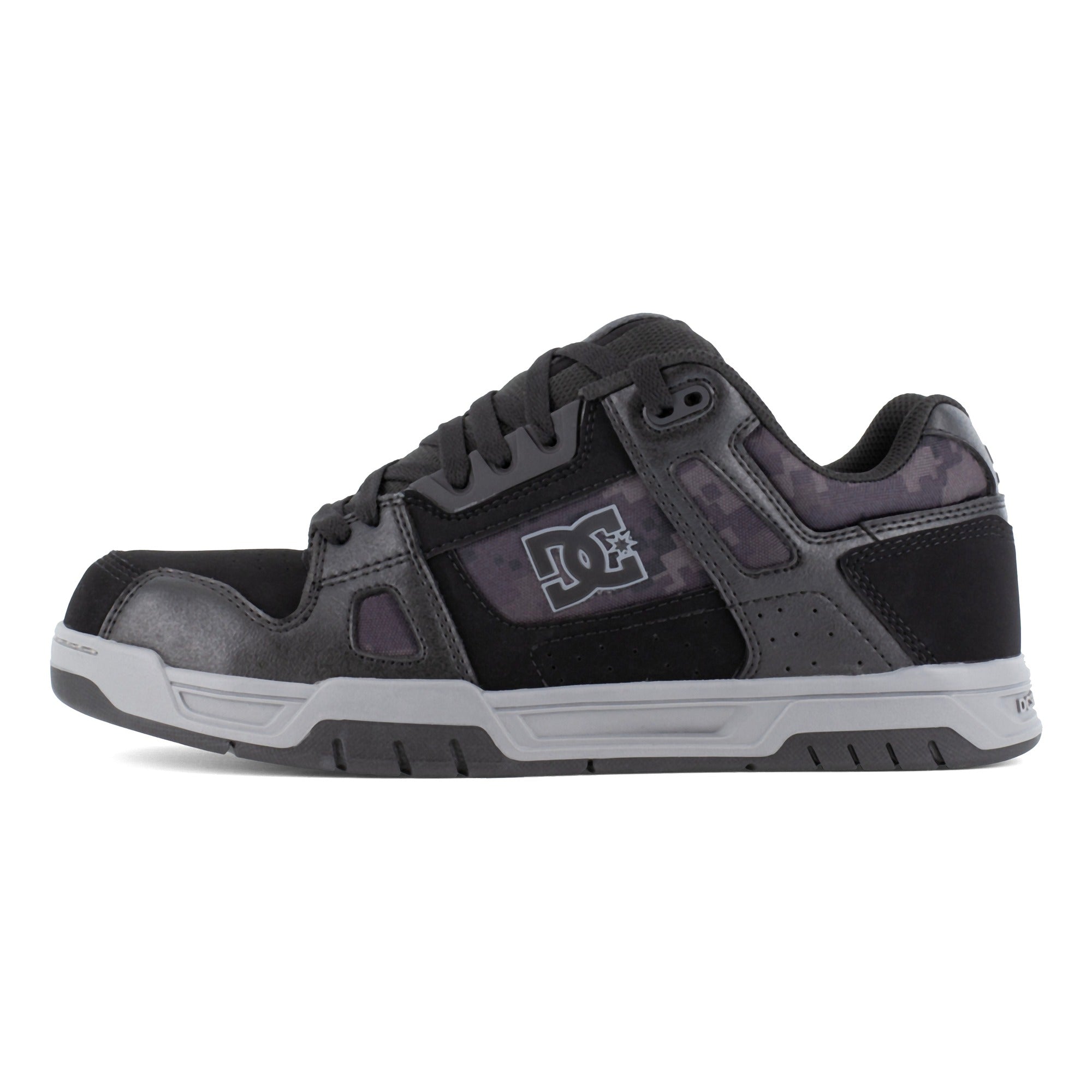 DC Work Crew Stag Work Men's Composite Toe Work Shoe - Black/Gray - Black/Gray - Other Shoe Side