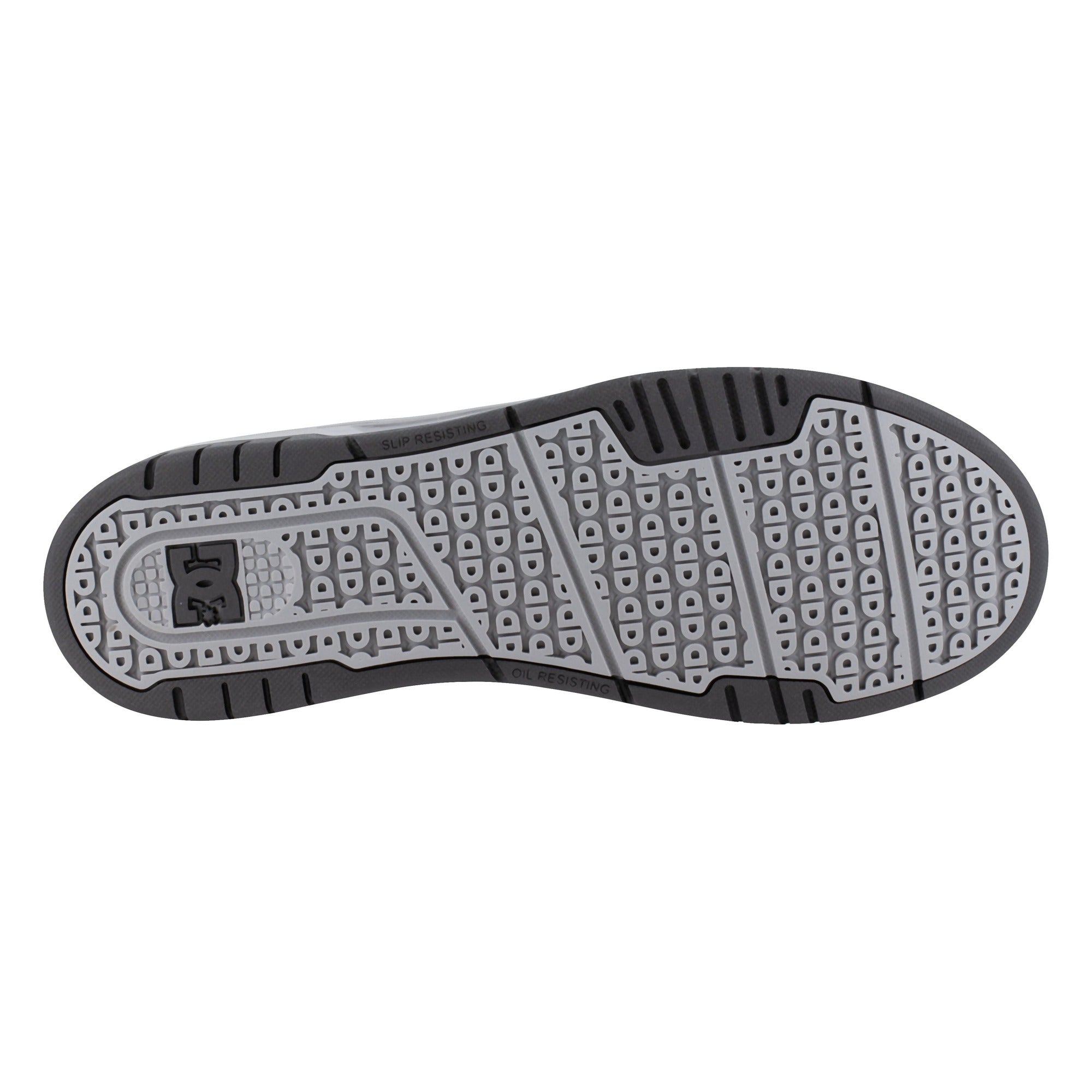 DC Work Crew Stag Work Men's Composite Toe Work Shoe - Black/Gray - Black/Gray - bottom view