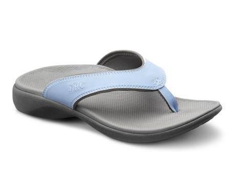 Dr. Comfort Shannon Women's Orthotic Support Sandals - Light Blue