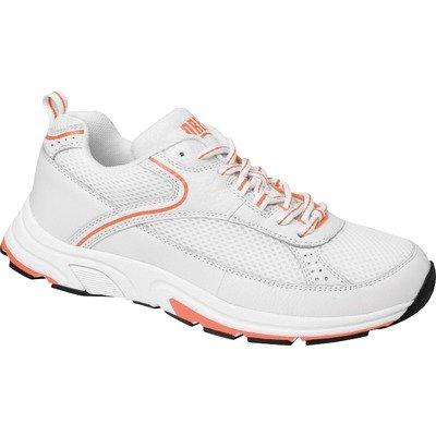Drew Athena - Women's Athletic Oxford Shoe - Wht/Orange