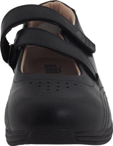 Drew Orchid - Women's Criss Cross Velcro Strap Shoe - Black Calf