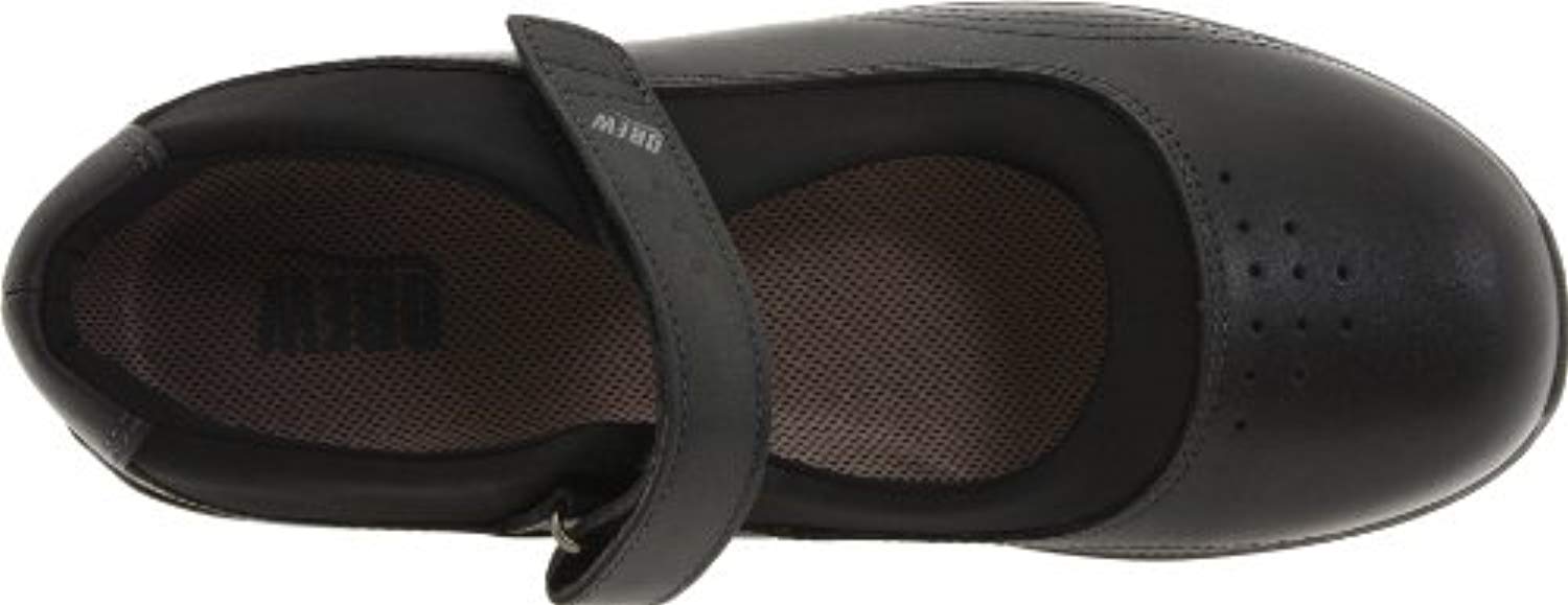 Drew Rose - Women's Mary Jane Velcro Strap Shoe - Blk/Blk/Stch