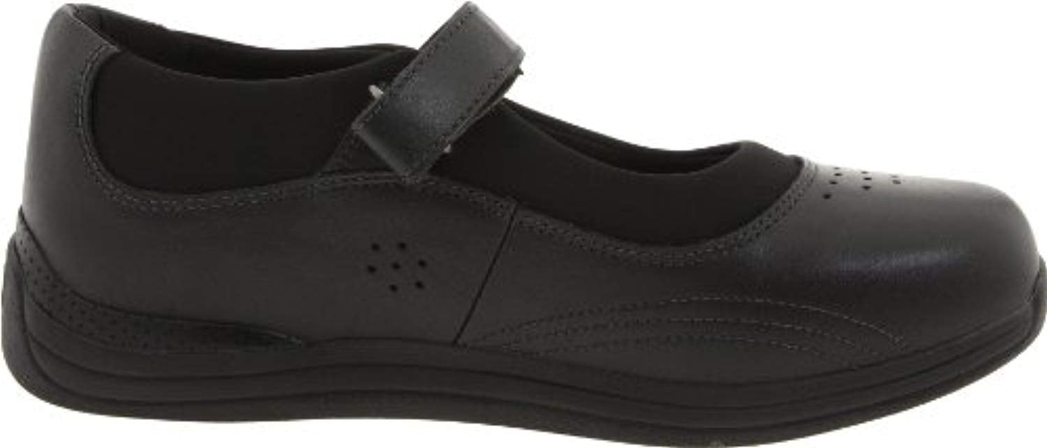 Drew Rose - Women's Mary Jane Velcro Strap Shoe - Blk/Blk/Stch