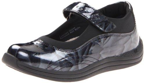 Drew Rose - Women's Mary Jane Velcro Strap Shoe - Blue Marble