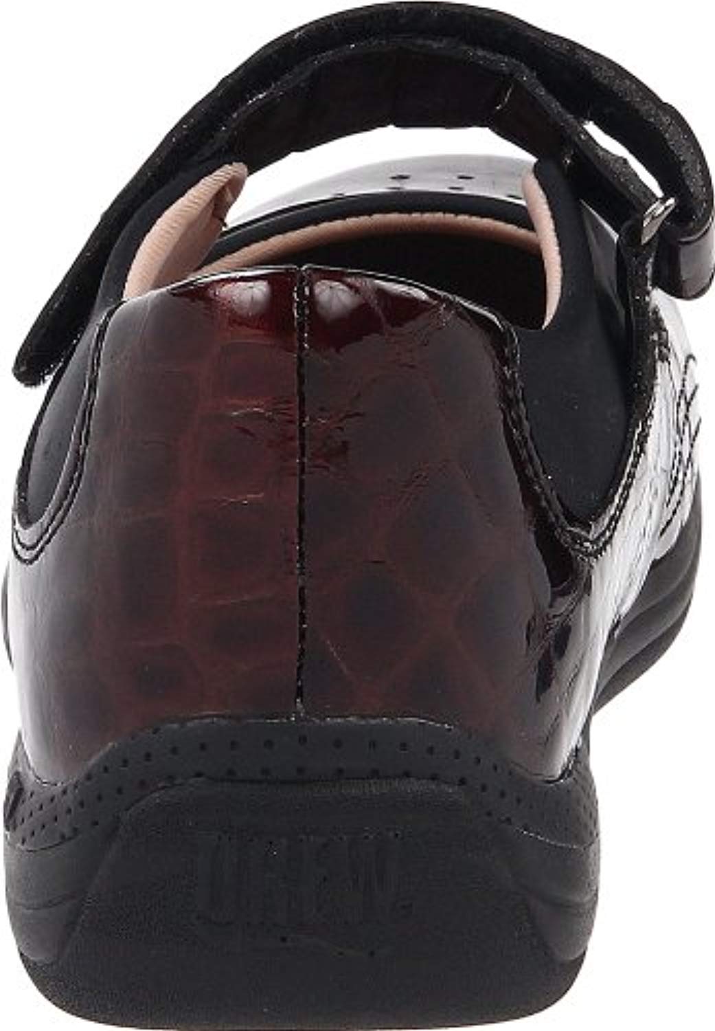 Drew Rose - Women's Mary Jane Velcro Strap Shoe - Brown/Croc