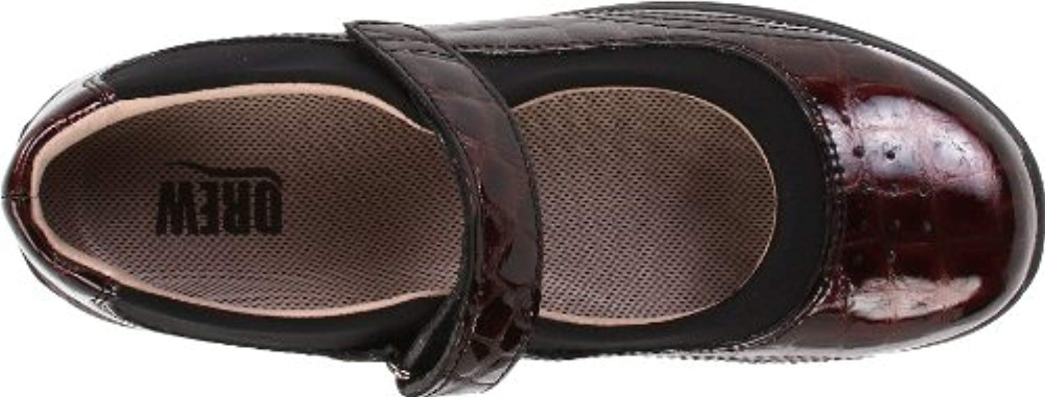 Drew Rose - Women's Mary Jane Velcro Strap Shoe - Brown/Croc
