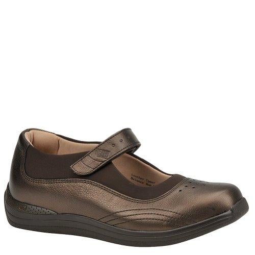 Drew Rose - Women's Mary Jane Velcro Strap Shoe - Copper Metallic