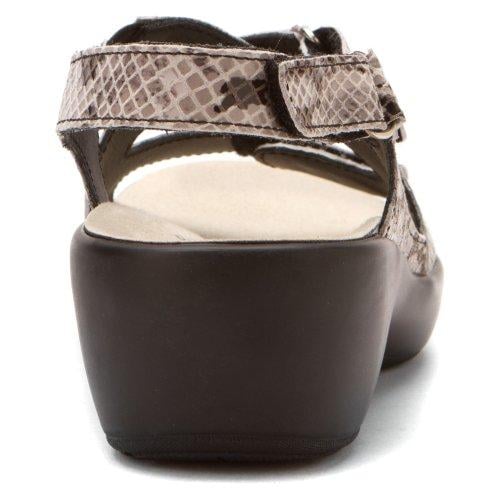 Drew Abby - Women's Orthopedic Wedge Sandals - Silvr/Blk Viper