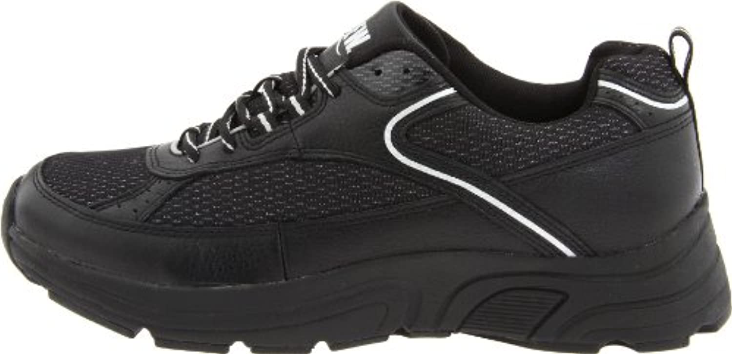 Drew Aaron - Men's Athletic Lace Oxford Shoe - Blk/Gry/Cmb