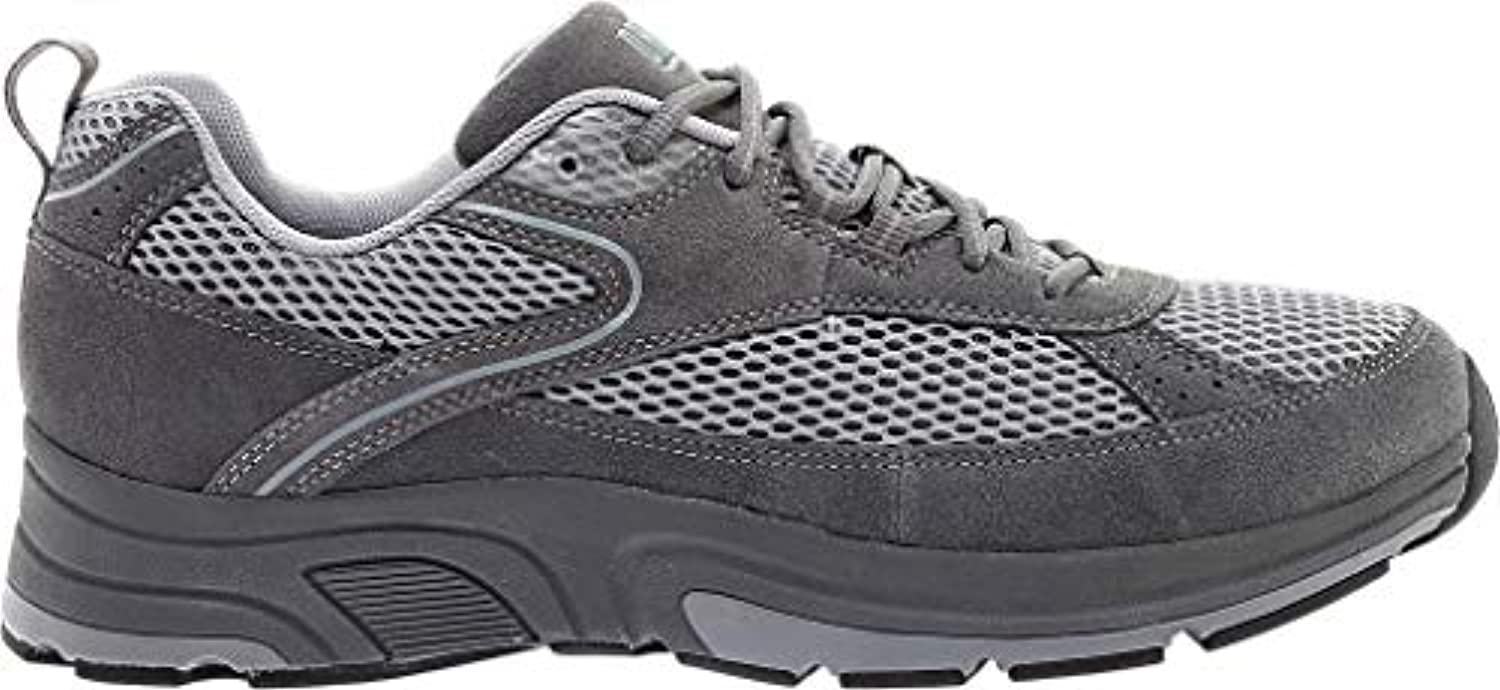Drew Aaron - Men's Athletic Lace Oxford Shoe - Grey/Combo