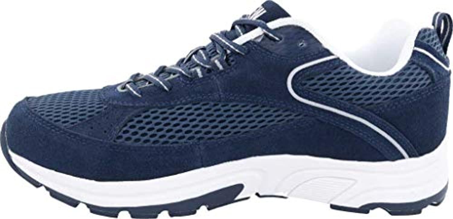 Drew Aaron - Men's Athletic Lace Oxford Shoe - Navy/Cmbo