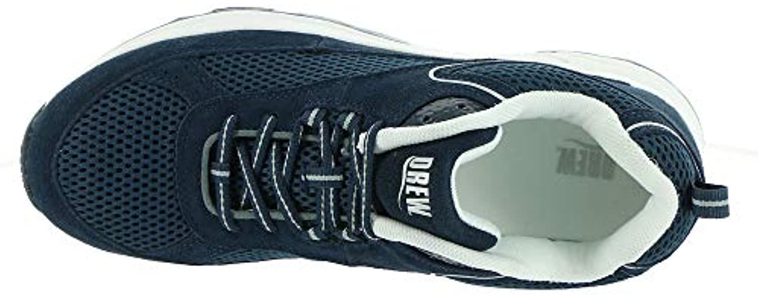Drew Aaron - Men's Athletic Lace Oxford Shoe - Navy/Suede//Micro