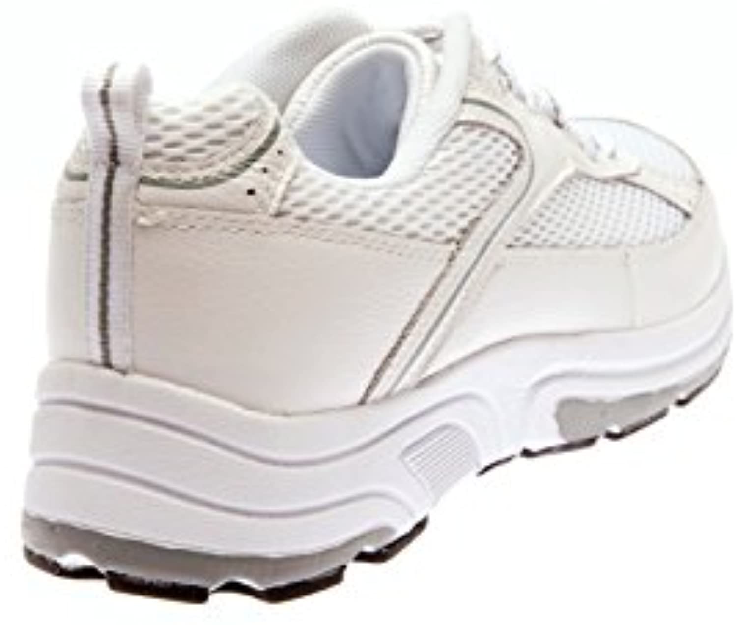 Drew Aaron - Men's Athletic Lace Oxford Shoe - Wht/Slvr Cmb