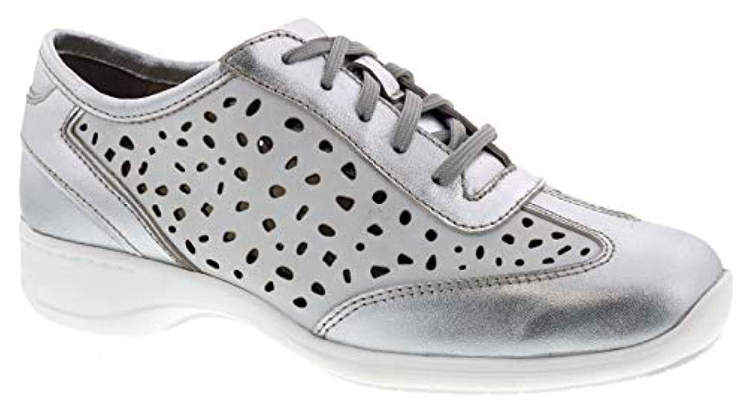 White Silver Leather