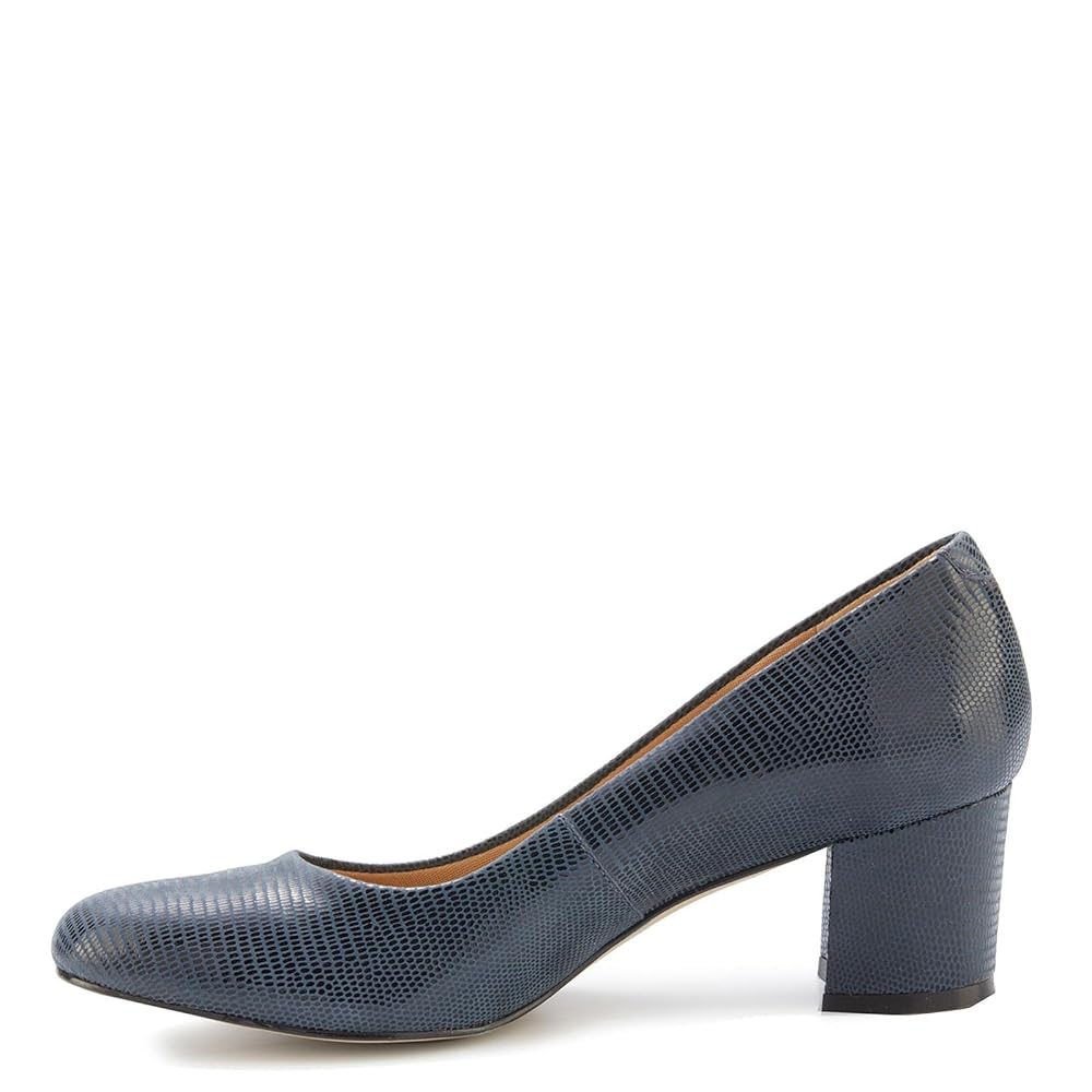 Ros Hommerson Jessica Women's Comfort Pump - Navy Patent Lizard