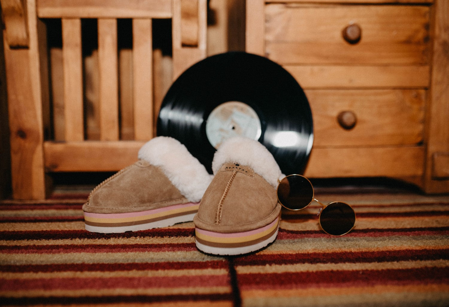 Bearpaw Retro Loki Women's Platform Slipper -  Hickory Earth Winter White Lifestyle