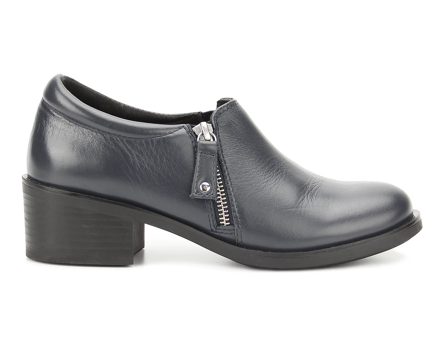 Ros Hommerson Daphne Women's Shootie - Navy Napa Leather - Outside View