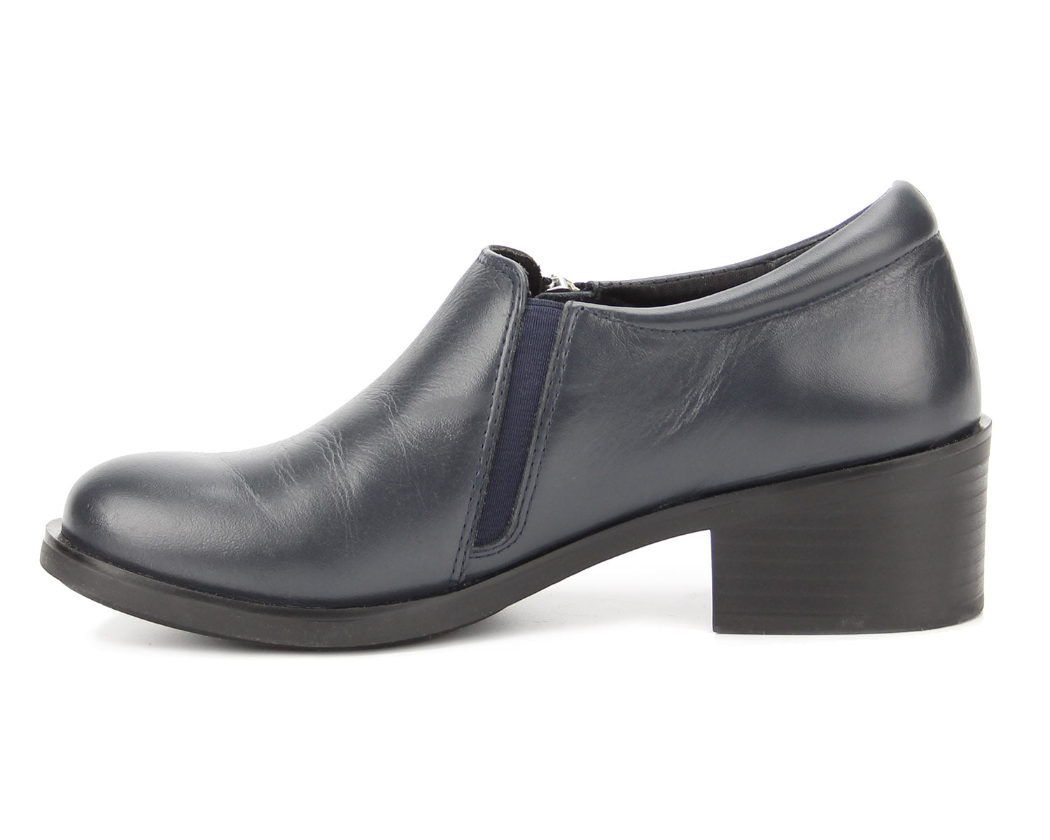 Ros Hommerson Daphne Women's Shootie - Navy Napa Leather - Inside View