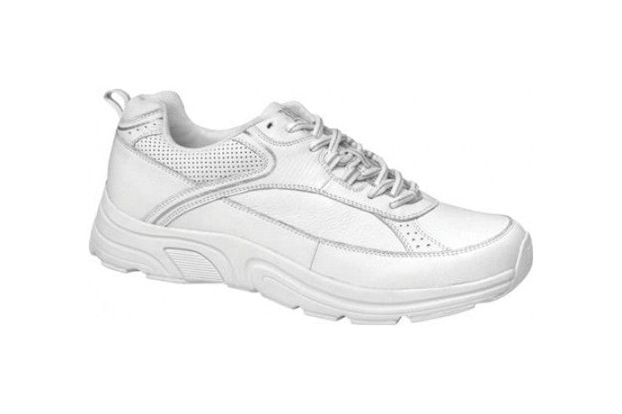 Drew Aaron - Men's Athletic Lace Oxford Shoe - White Calf