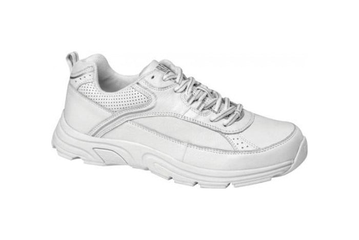 Drew Athena - Women's Athletic Oxford Shoe - Wht/Slvr Cmb
