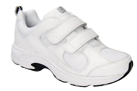 Drew Flash II V - Strap Closure - Women's Athletic Velcro Double Strap Shoe - White Combo
