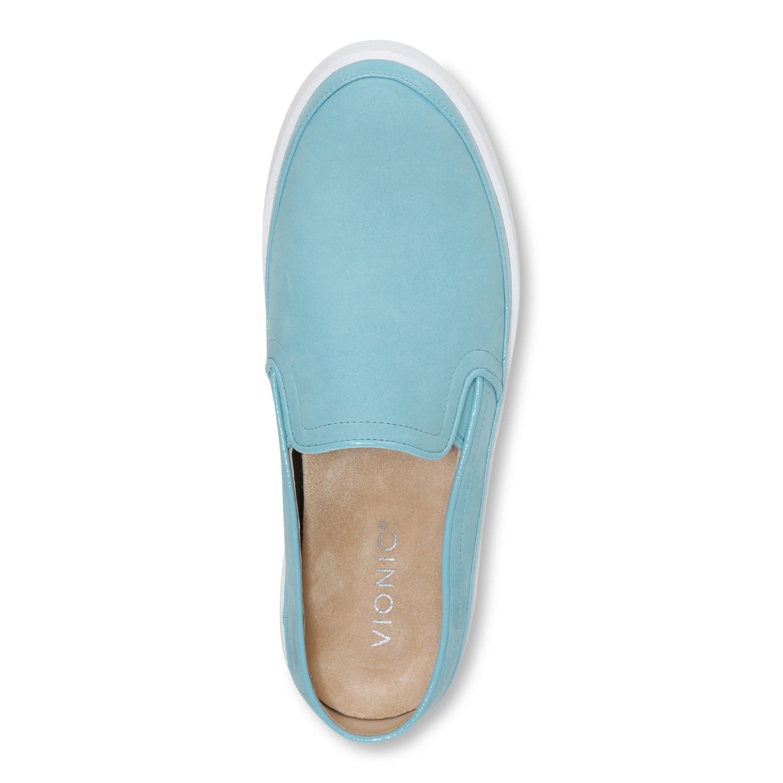 Vionic Effortless Womens Mule/Clog Casual - Porcelain Blue Nbk - Top