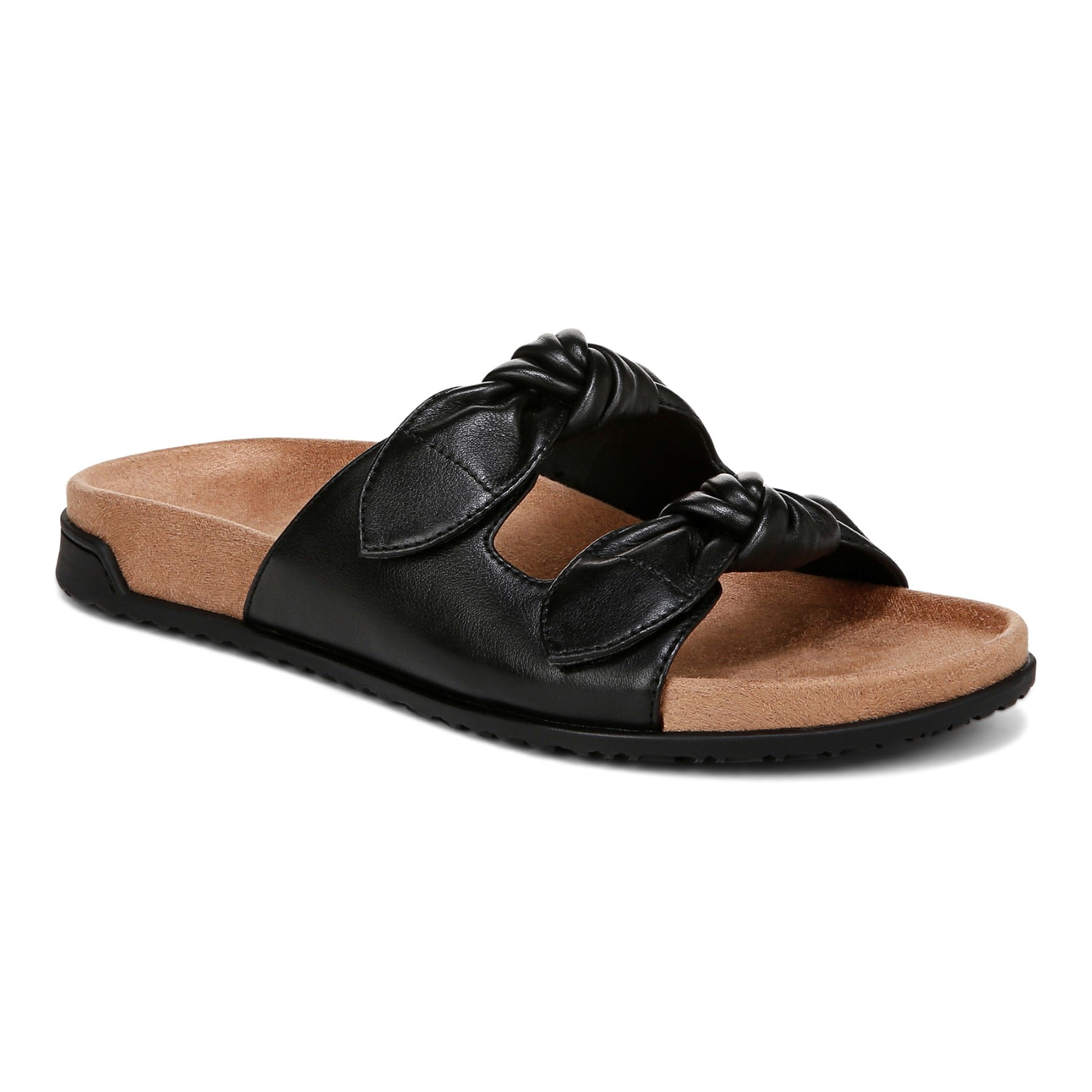 Vionic Elara Women's Orthotic Comfort Slide Sandals in Black