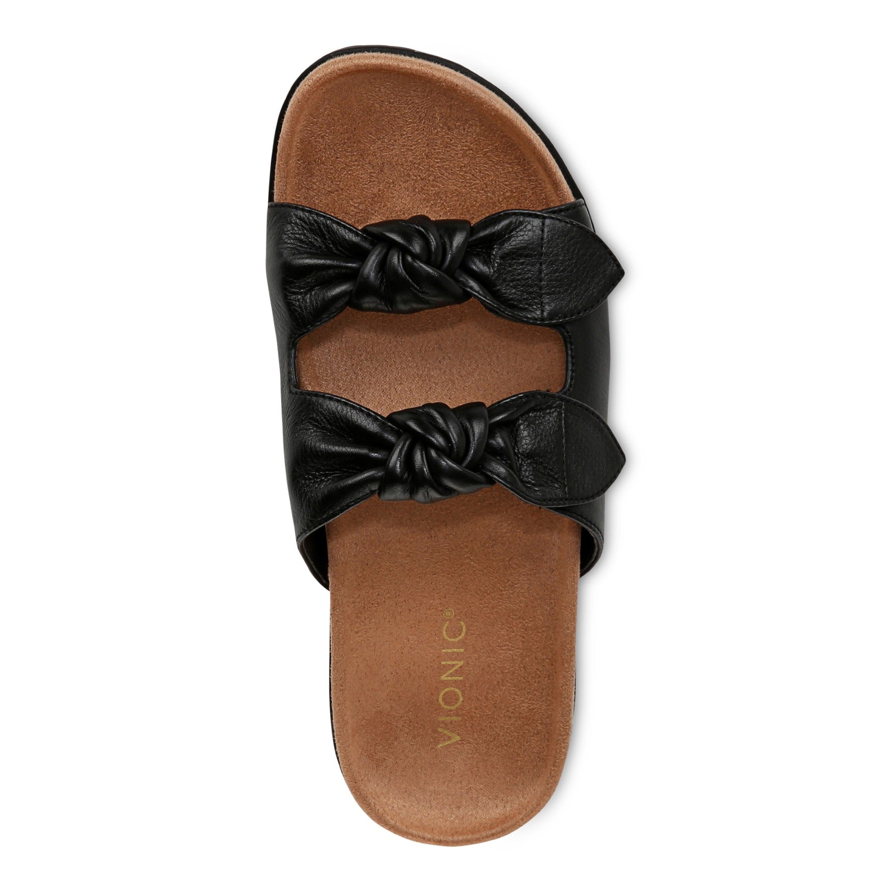 Vionic Women's Elara Comfort Slide Sandals - Black - Top
