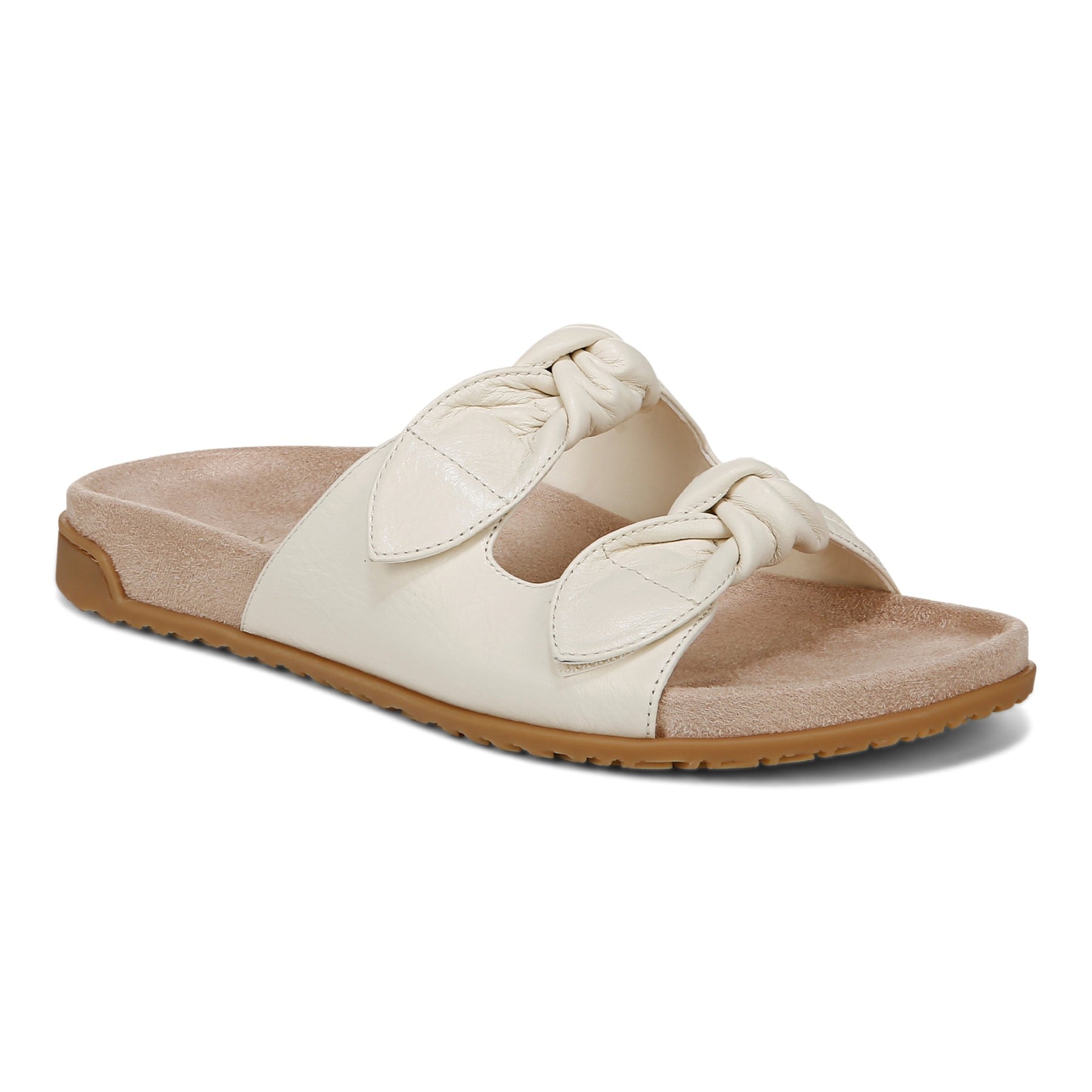 Vionic Elara Women's Orthotic Comfort Slide Sandals in Ivory