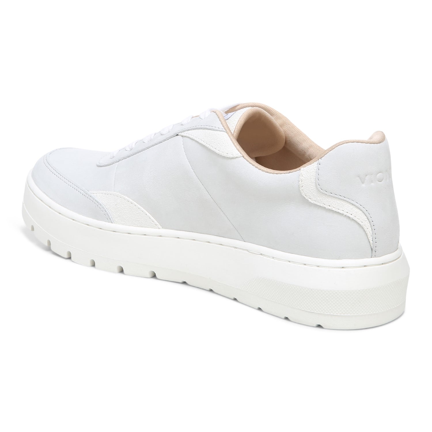 Vionic Elsa Womens Oxford/Lace Up Casual - White Nubuck Back angle