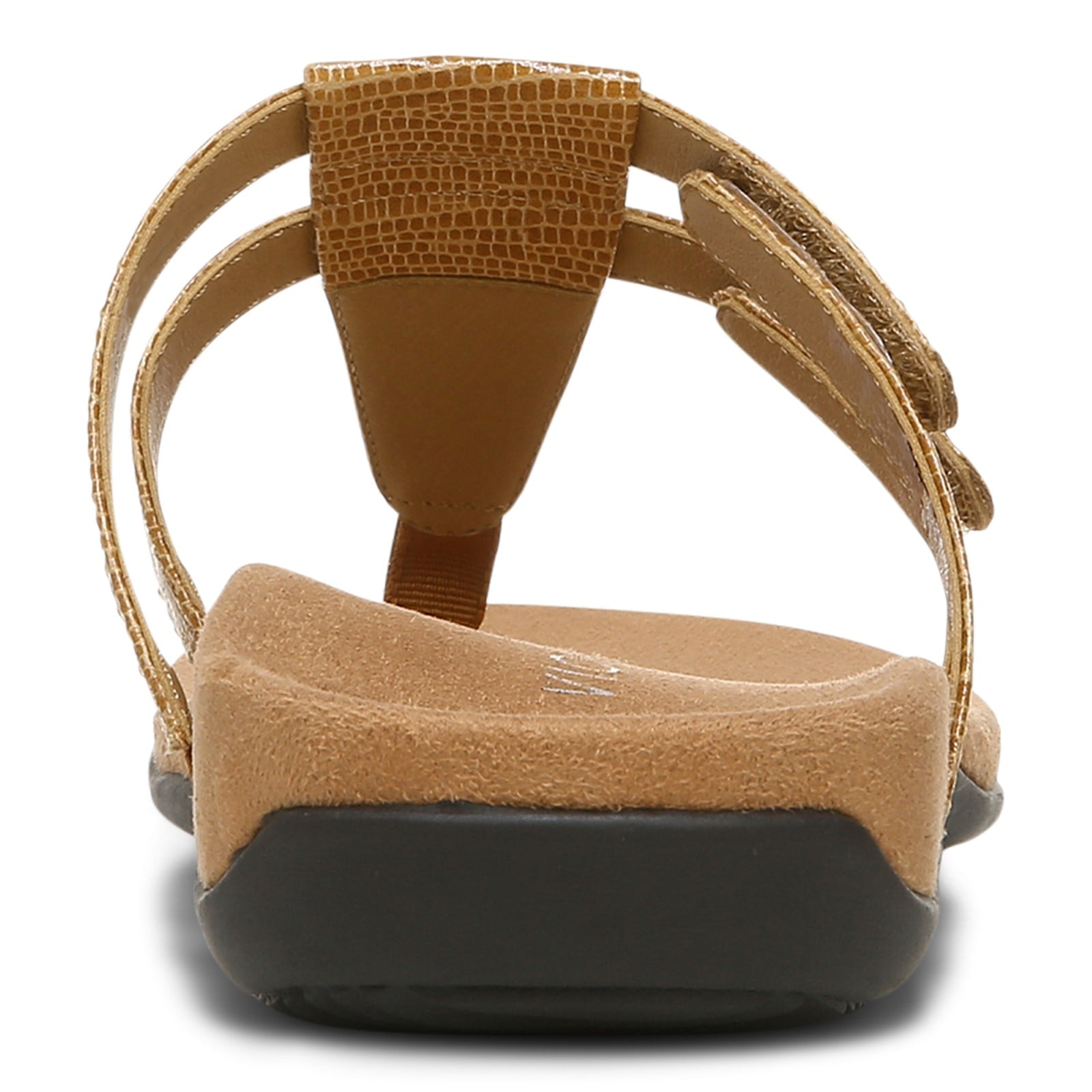 Vionic Elvia - Women's Adjustable Slip-on Orthotic Sandal  - Toffee Syn Back