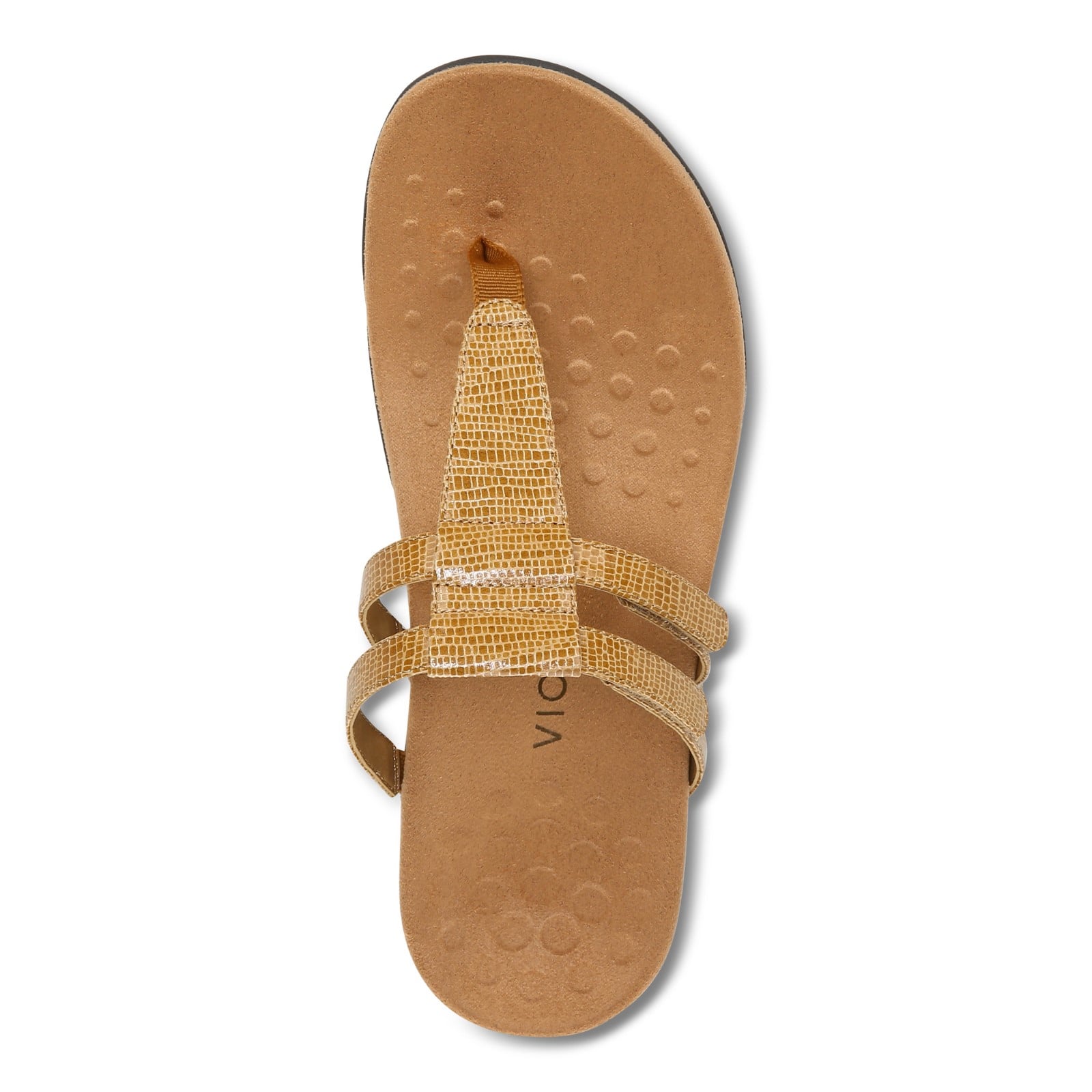 Vionic Elvia - Women's Adjustable Slip-on Orthotic Sandal  - Toffee Syn Top
