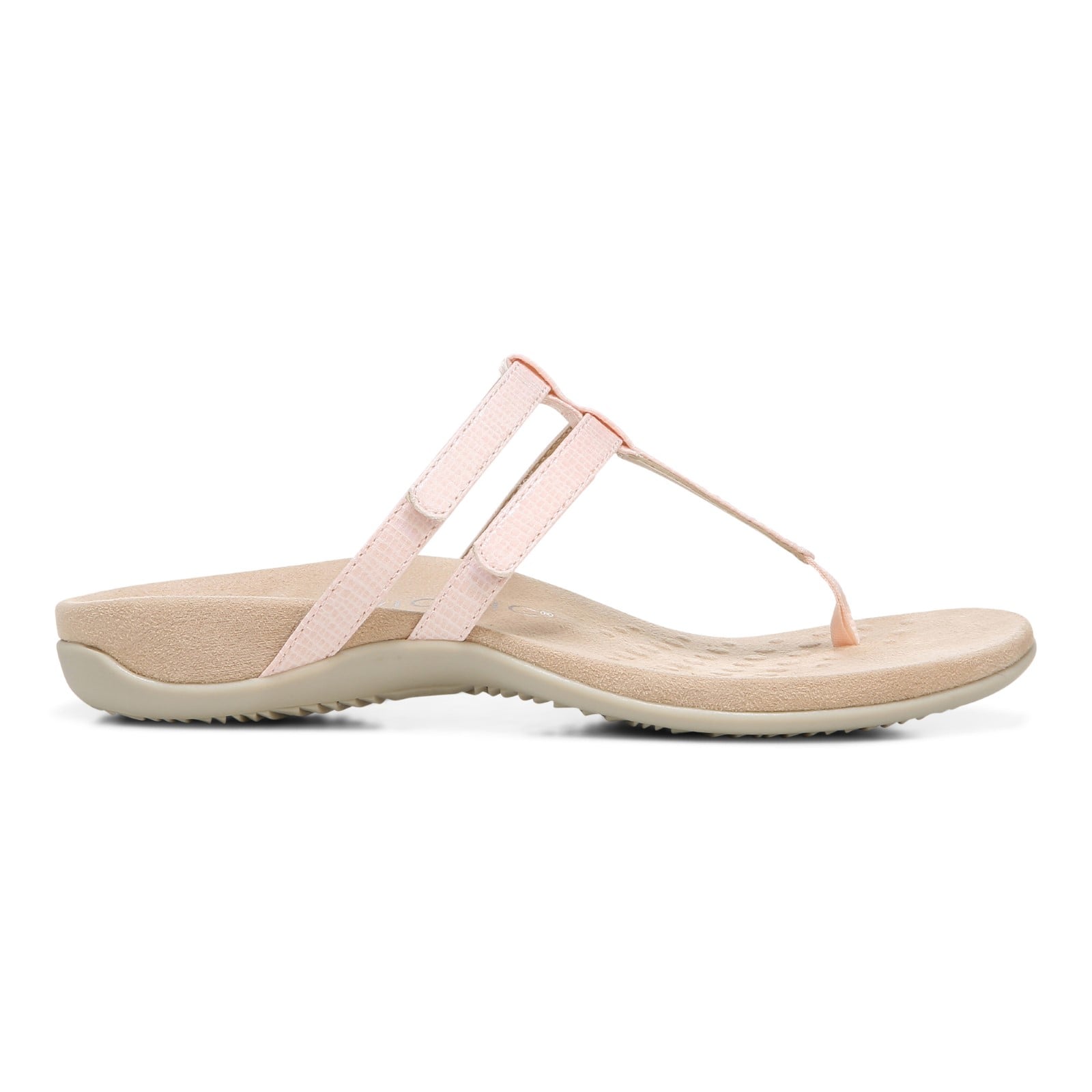 Vionic Elvia - Women's Adjustable Slip-on Orthotic Sandal  - Cloud Pink Syn Right side
