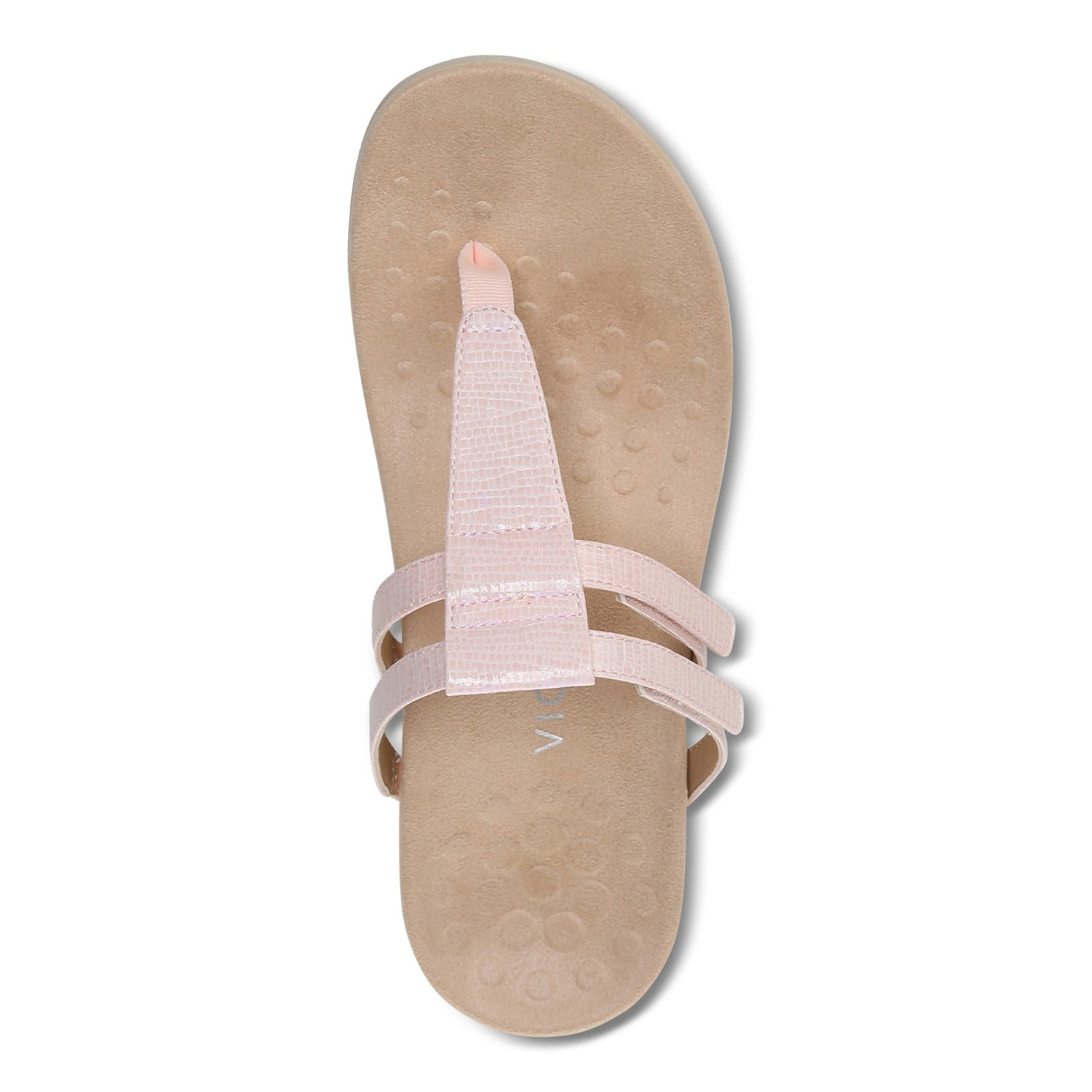 Vionic Elvia - Women's Adjustable Slip-on Orthotic Sandal  - Cloud Pink Syn Top