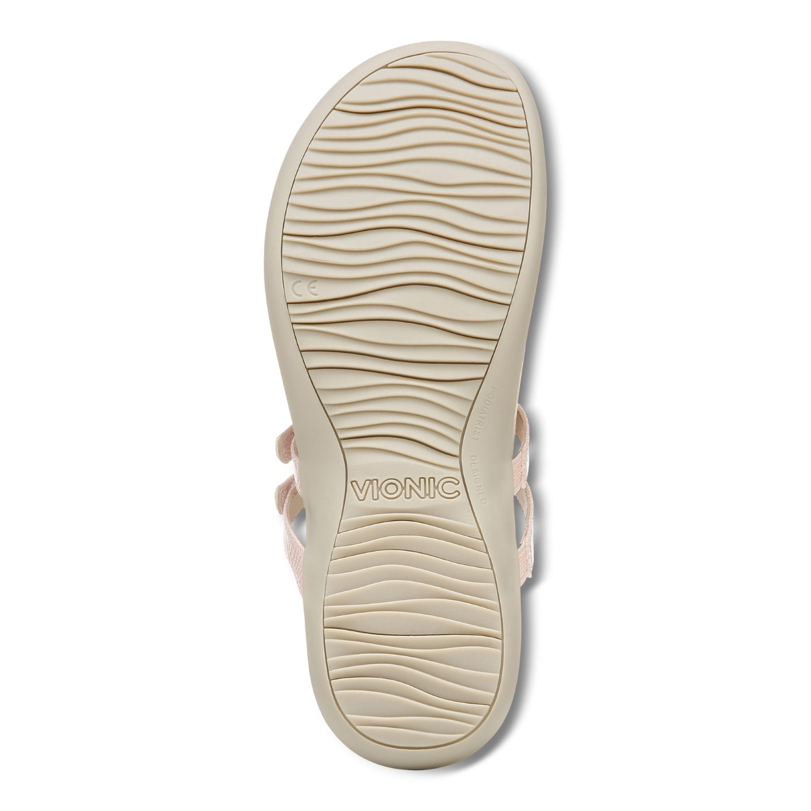 Vionic Elvia - Women's Adjustable Slip-on Orthotic Sandal  - Cloud Pink Syn Bottom